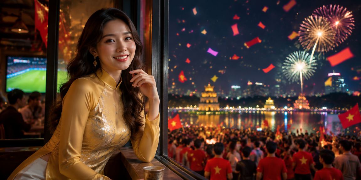 Người chơi tại Hà Nội trong trang phục áo dài tham gia trò chơi bài cấp VIP