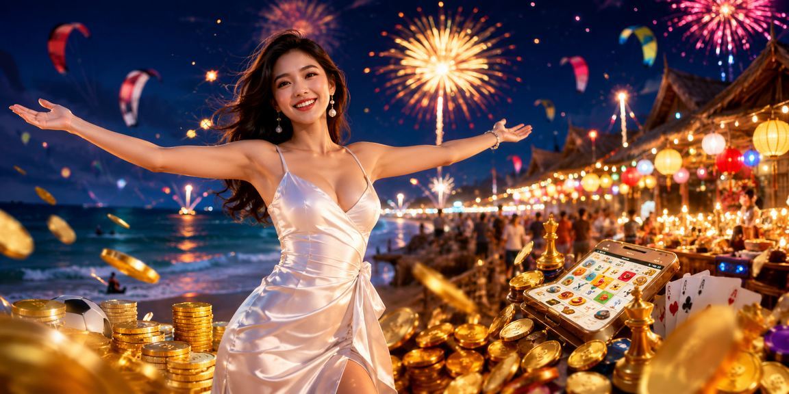 Người chơi tại chợ đêm Mũi Né tham gia game bài và kiểm tra giao dịch VIP